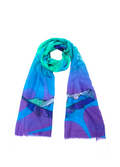 Healing Feather indigenous art shawl by Michelle Stoney Canada