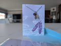 Healing Necklace -  Eagle Feathers by Corey Bulpitt