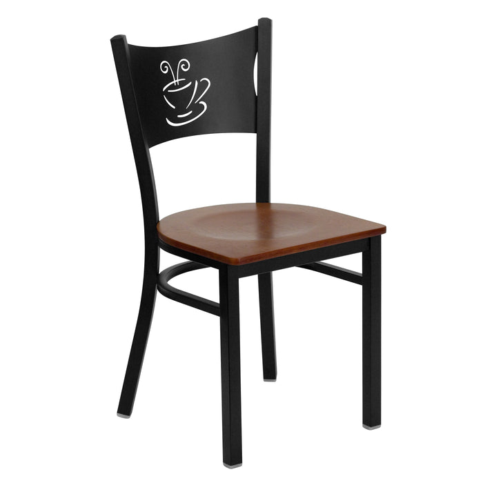 Black Coffee Chair-Cherry Seat