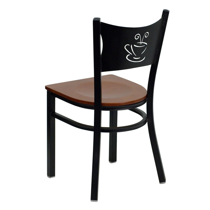 Black Coffee Chair-Cherry Seat