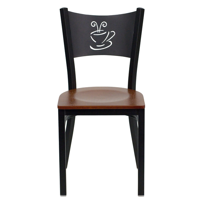 Black Coffee Chair-Cherry Seat