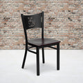 Black Coffee Chair-Mah Seat