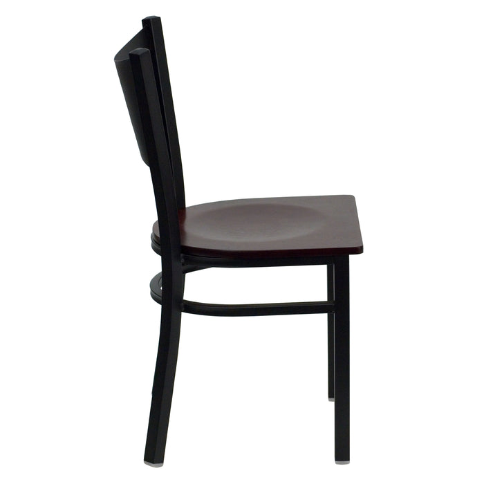 Black Coffee Chair-Mah Seat