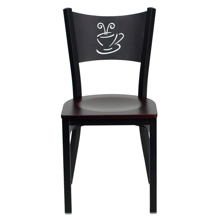 Black Coffee Chair-Mah Seat