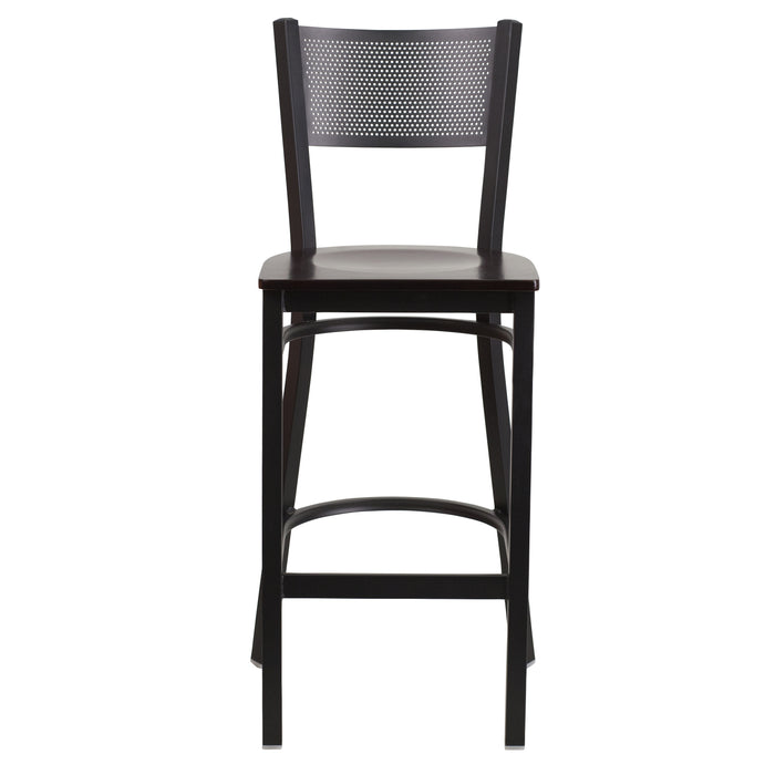 Black Grid Stool-Wal Seat