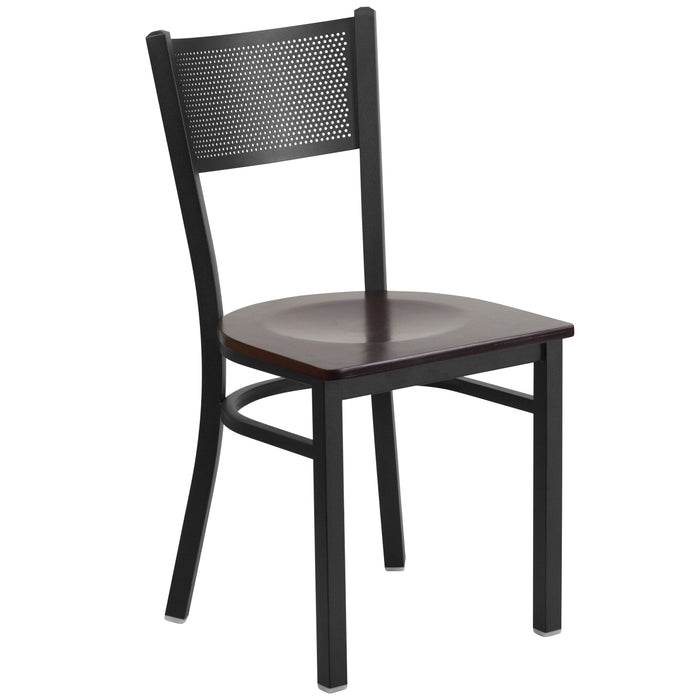 Black Grid Chair-Wal Seat