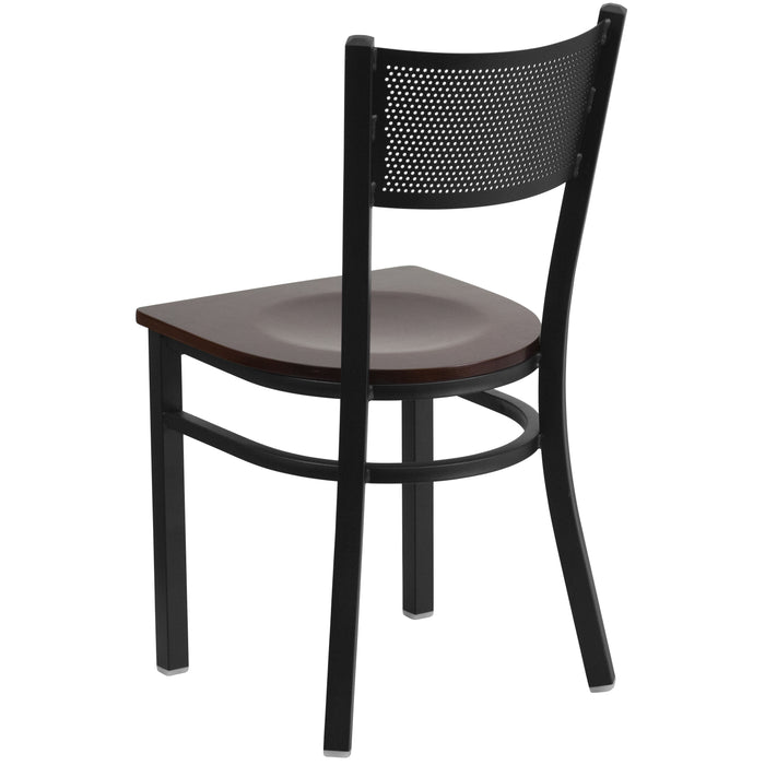 Black Grid Chair-Wal Seat