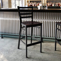 Black Ladder Stool-Wal Seat