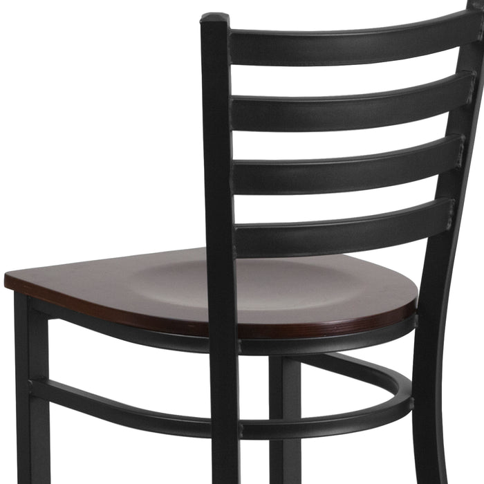 Black Ladder Stool-Wal Seat