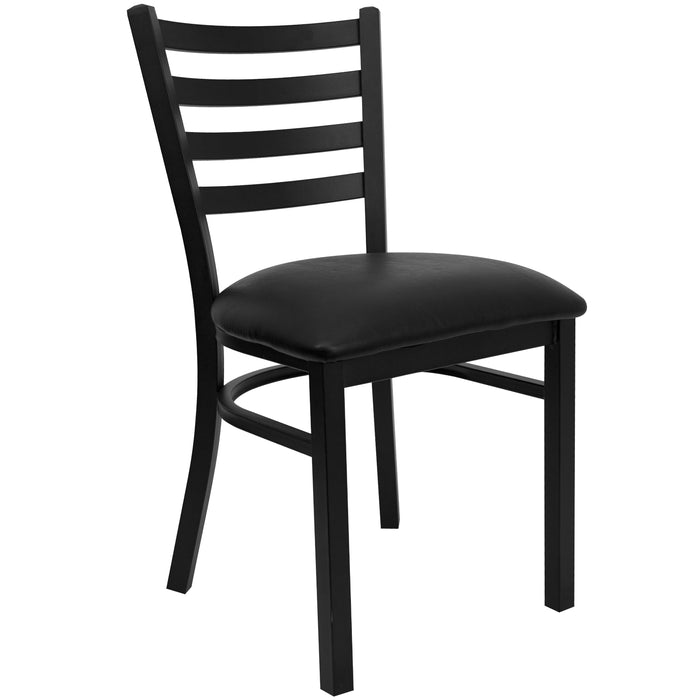 Black Ladder Chair-Black Seat