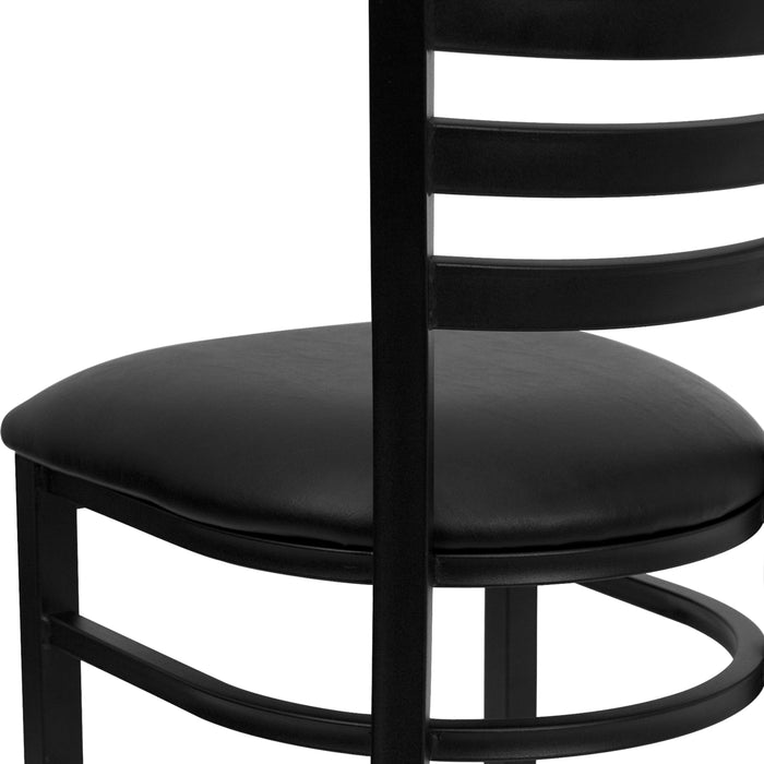 Black Ladder Chair-Black Seat