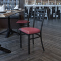 Black Ladder Chair-Burg Seat