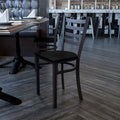 Black Ladder Chair-Mah Seat