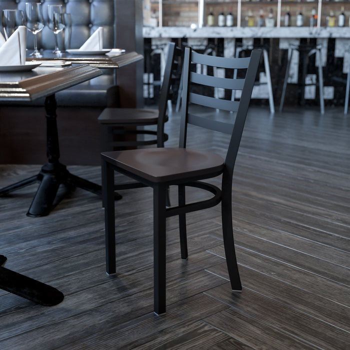 Black Ladder Chair-Wal Seat