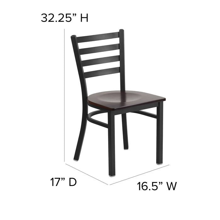 Black Ladder Chair-Wal Seat