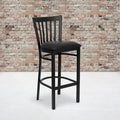 Black School Stool-Black Seat