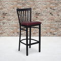 Black School Stool-Burg Seat