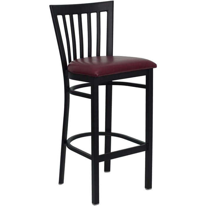 Black School Stool-Burg Seat