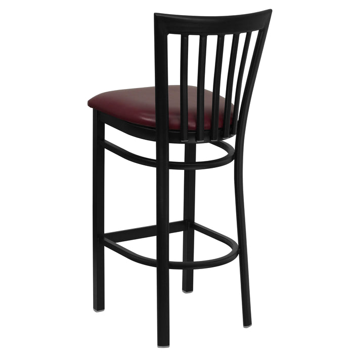 Black School Stool-Burg Seat
