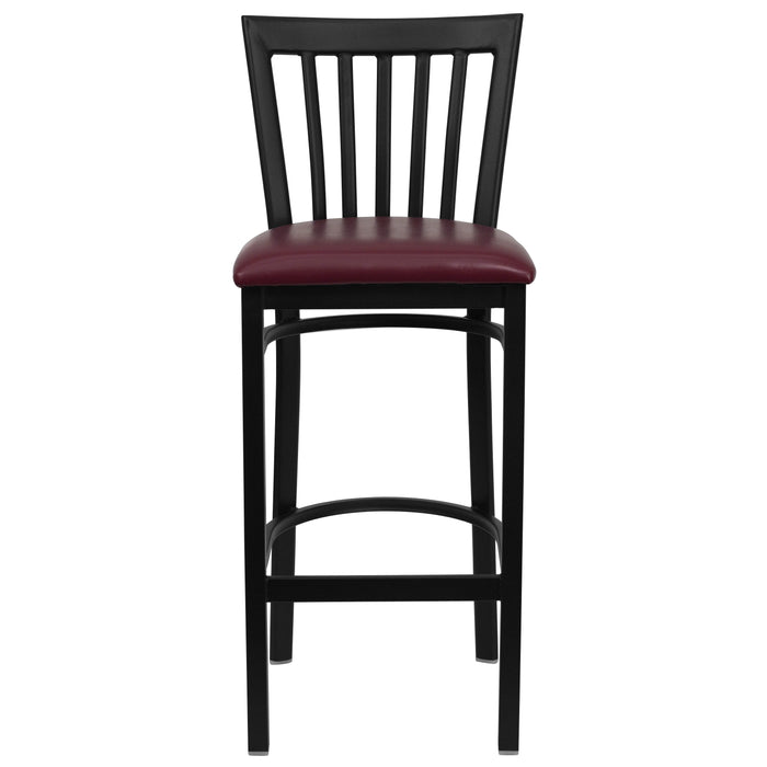 Black School Stool-Burg Seat