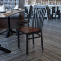 Black School Chair-Wal Seat