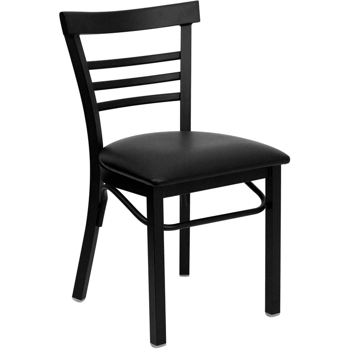 Black Ladder Chair-Black Seat