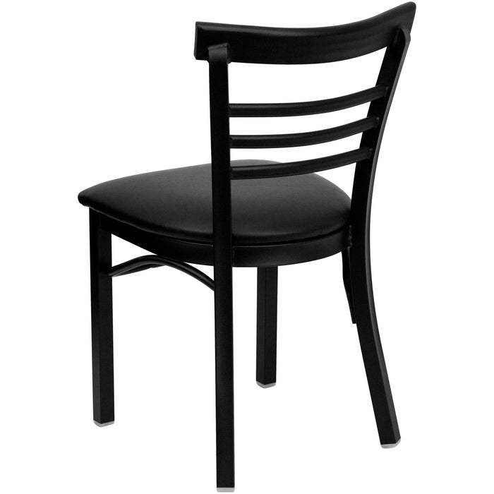 Black Ladder Chair-Black Seat