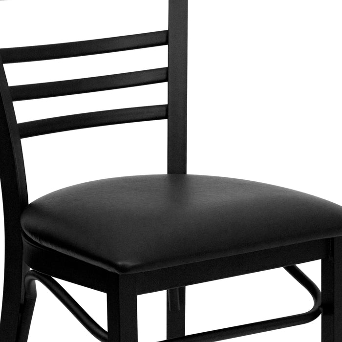 Black Ladder Chair-Black Seat