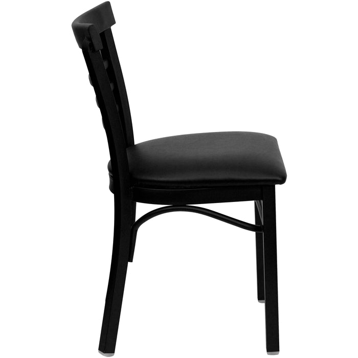 Black Ladder Chair-Black Seat