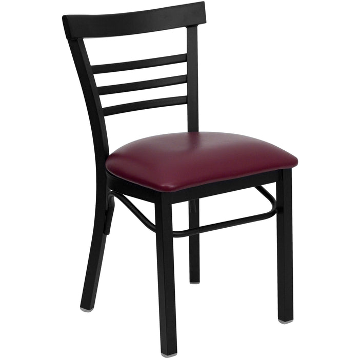 Black Ladder Chair-Burg Seat