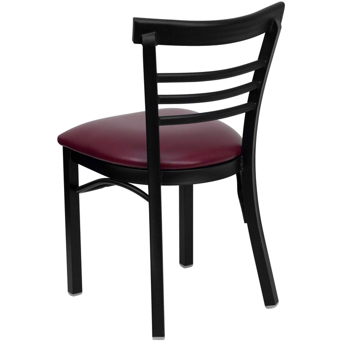 Black Ladder Chair-Burg Seat