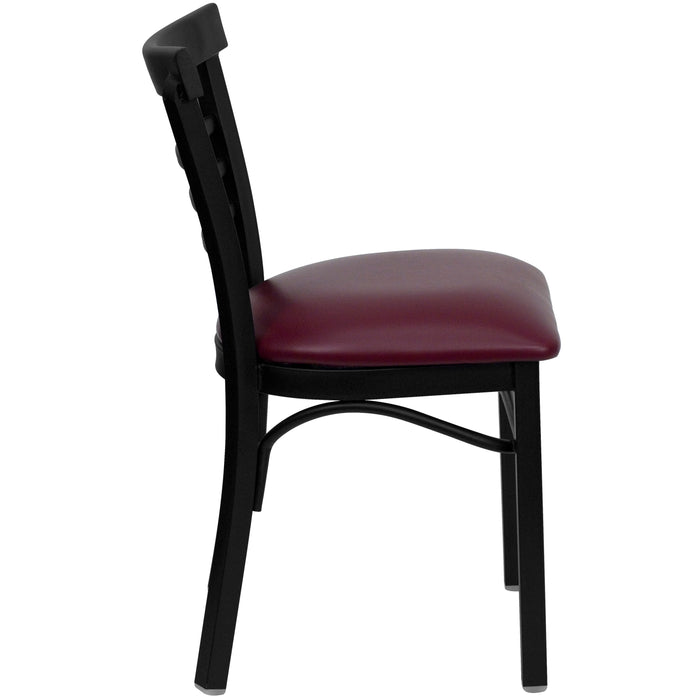 Black Ladder Chair-Burg Seat
