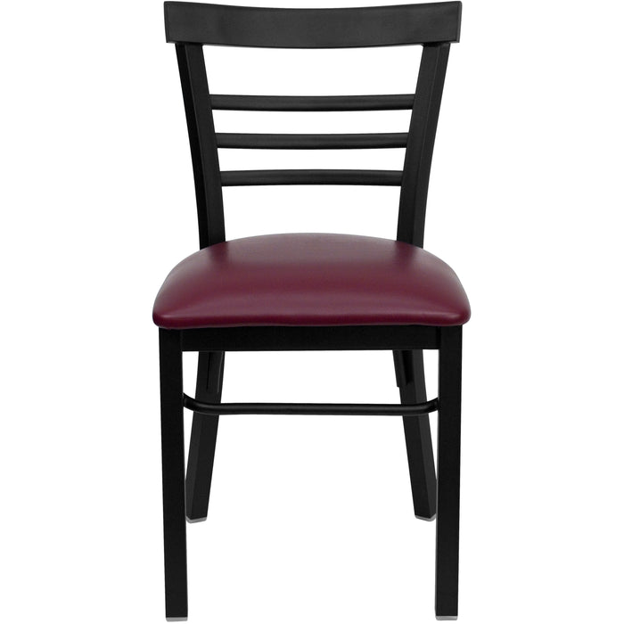 Black Ladder Chair-Burg Seat