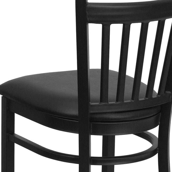 Black Vert Stool-Black Seat
