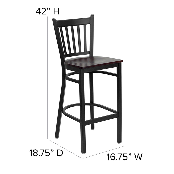 Black Vert Stool-Mah Seat