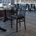 Black Vert Chair-Black Seat