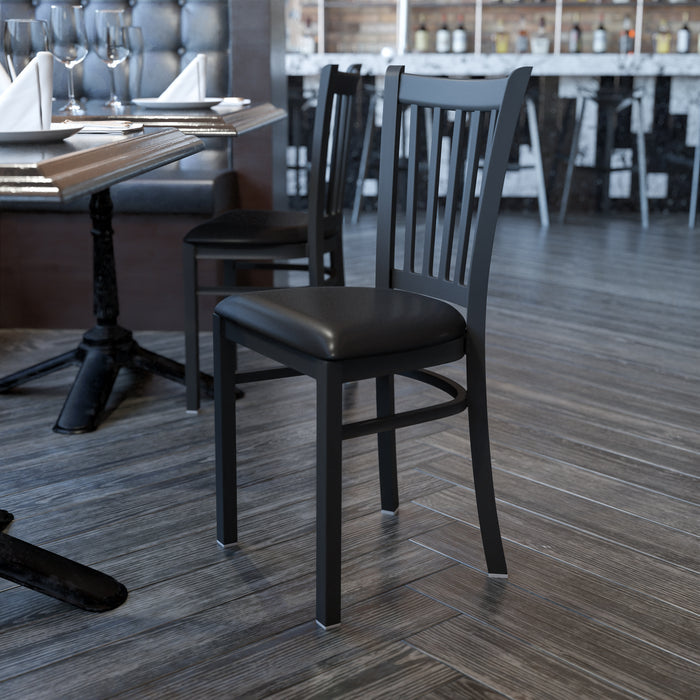 Black Vert Chair-Black Seat