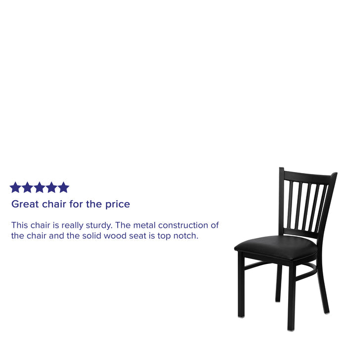 Black Vert Chair-Black Seat