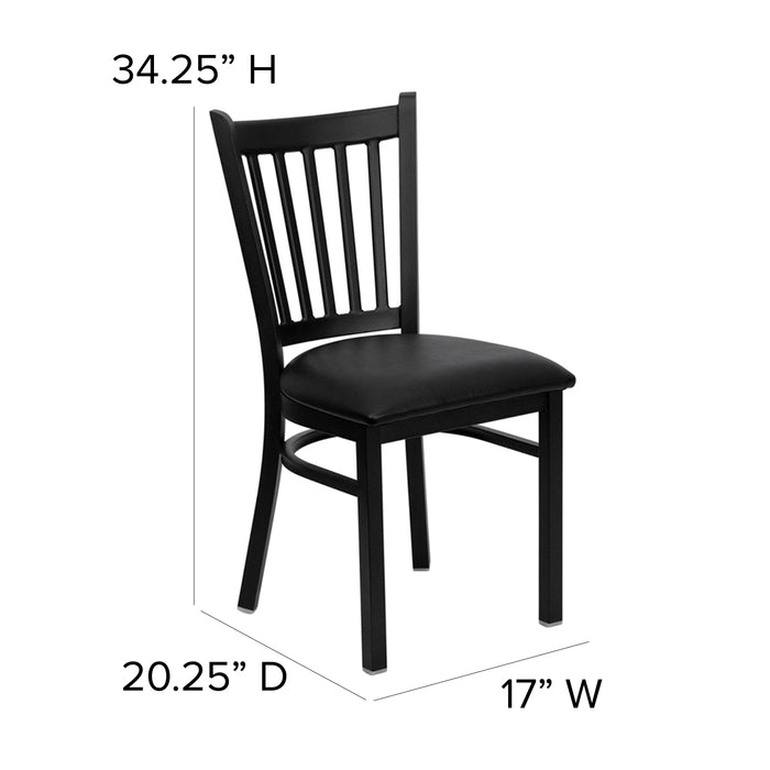 Black Vert Chair-Black Seat