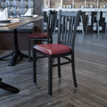 Black Vert Chair-Burg Seat