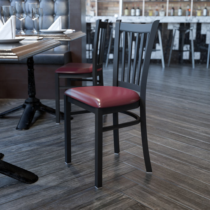 Black Vert Chair-Burg Seat