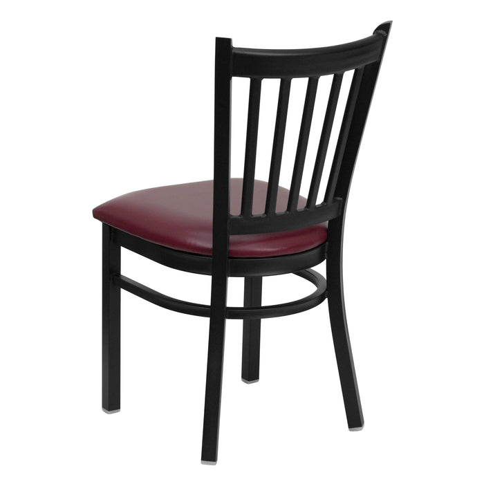 Black Vert Chair-Burg Seat