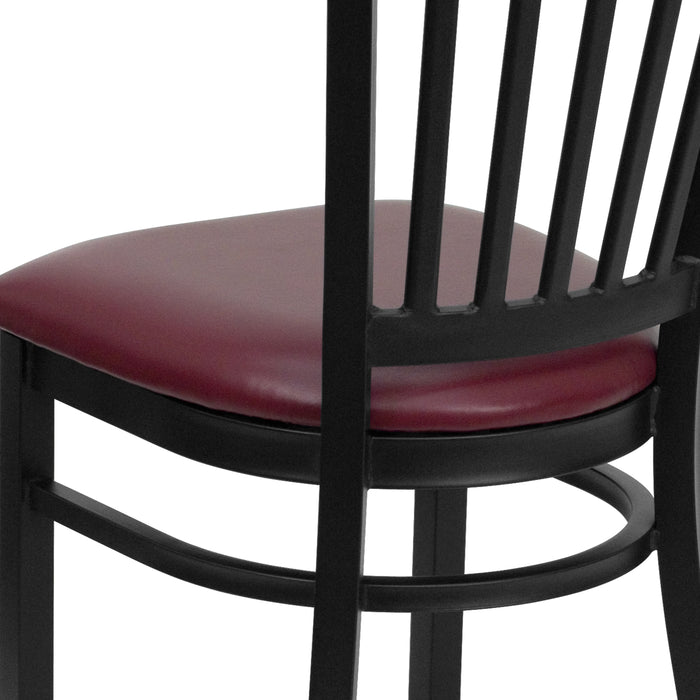 Black Vert Chair-Burg Seat
