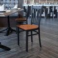 Black Vert Chair-Cherry Seat