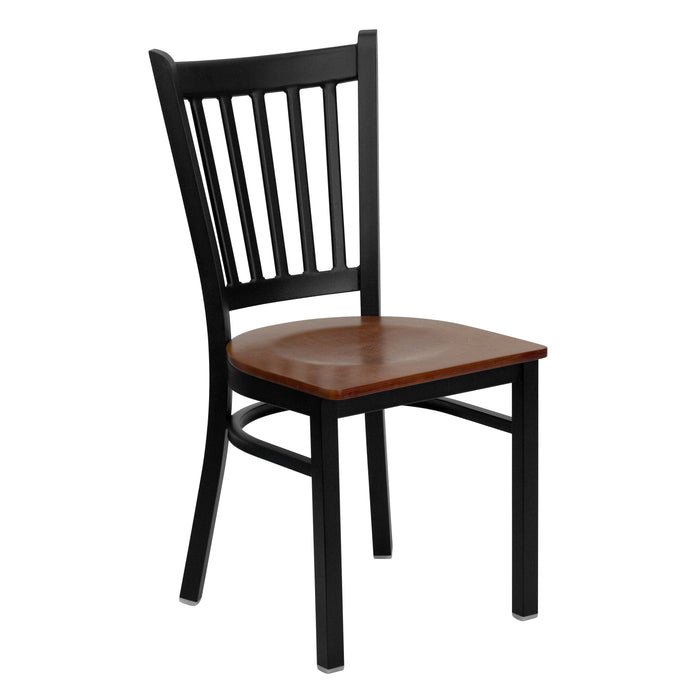 Black Vert Chair-Cherry Seat