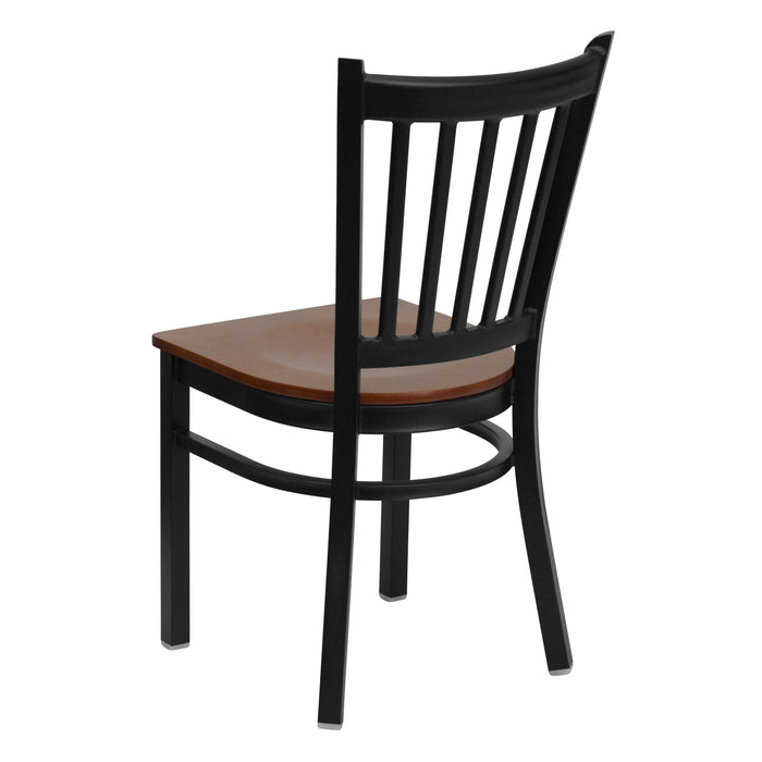 Black Vert Chair-Cherry Seat