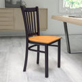 Black Vert Chair-Nat Seat