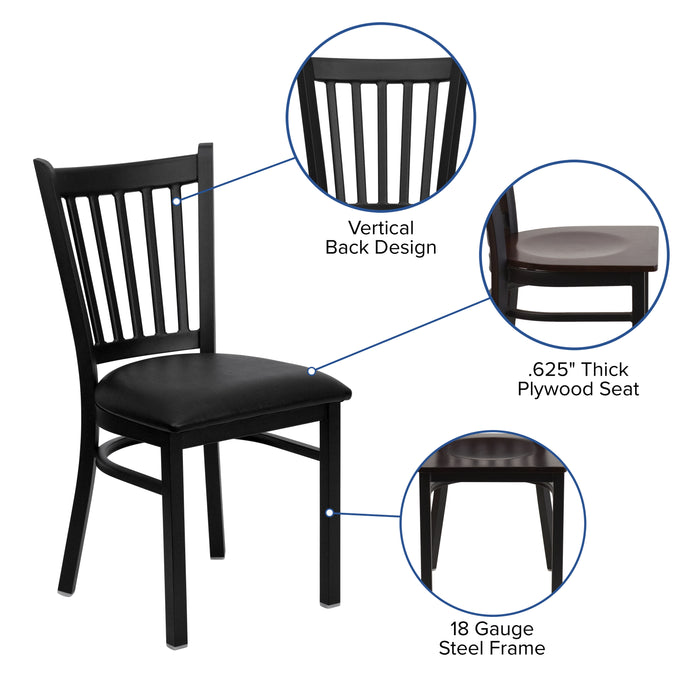 Black Vert Chair-Wal Seat