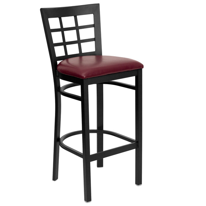 Black Window Stool-Burg Seat