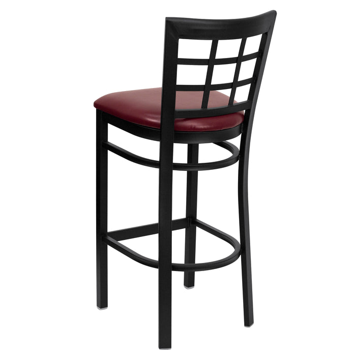 Black Window Stool-Burg Seat